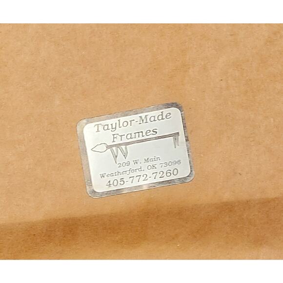 Native American Painting and Real Arrow Head Matted and Framed SISTERS OF CLAY - Picture 6 of 6